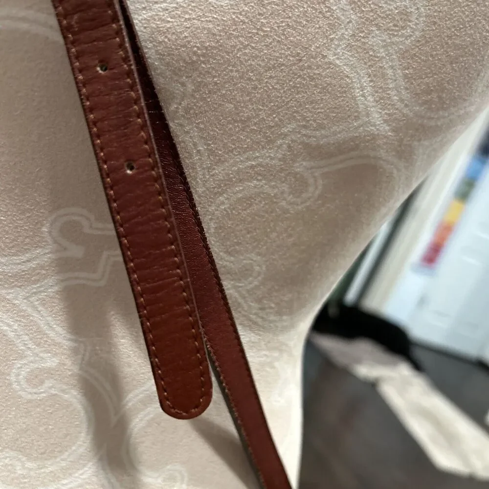 Cole Haan Brown Crossbody Bag Bucket Flap Clasp Limited Edition - Picture 6 of 16